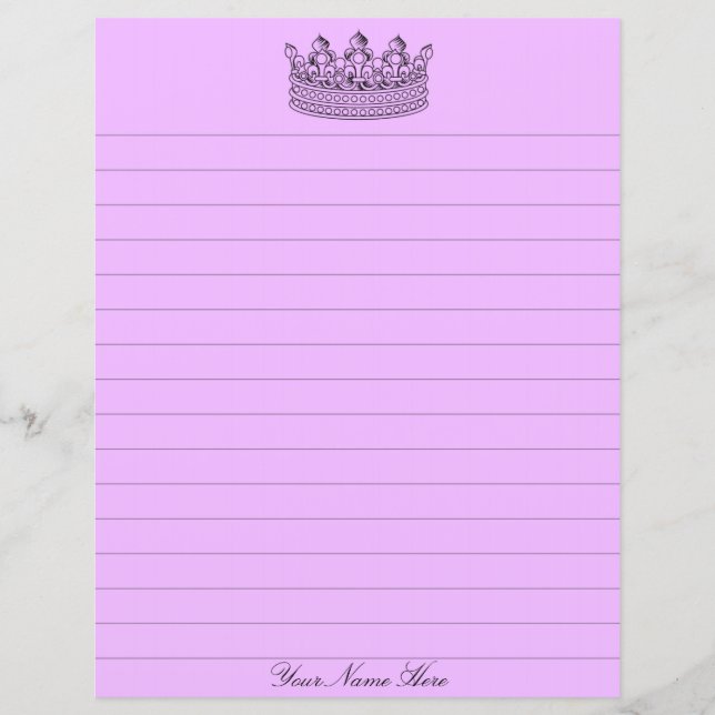 Lila Krona Stationery (Framsida)