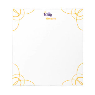 Lila Kung Anteckningsblocket Anteckningsblock