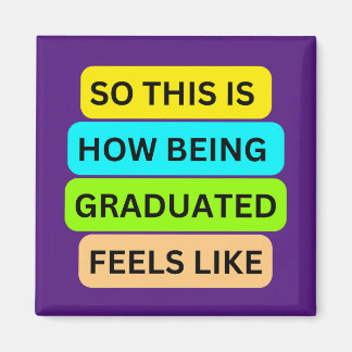 Lila kvadratmagnet SO_DENIS_HOW_BEING_STUDENT Magnet