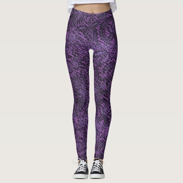 Lila Kvinnors förband Leggings (Framsida)