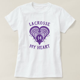 Lila Lacrosse My Heart T-Shirt