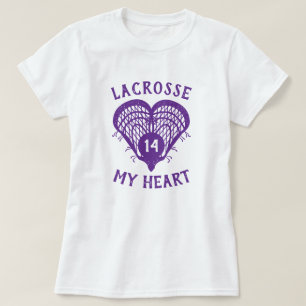 Lila Lacrosse My Heart T-Shirt