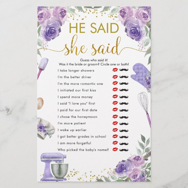 Lila Lagrar Köket sa att hon sa att hon sa: (Framsida)