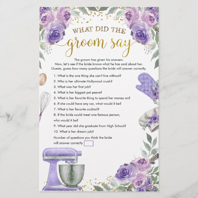 Lila Lagrar, köket, vad Groom säger (Framsida)