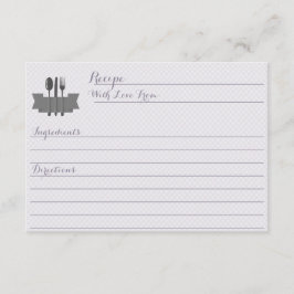 Lila lagrar, Möhippa receptkort för köket