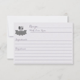 Lila lagrar, Möhippa receptkort för köket