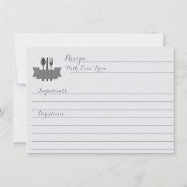 Lila lagrar, Möhippa receptkort för köket