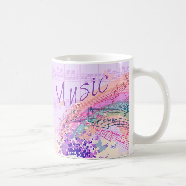 Lila Lakan Music Colorsplash Mugg (Höger)