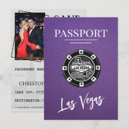 Lila Las Vegas-passet Spara datum Datumet