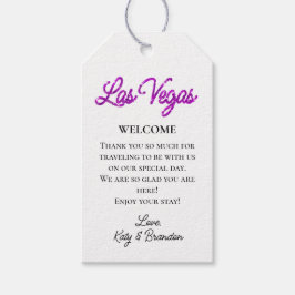 Lila Las Vegas Sparkles Bröllop Välkommen Presentetikett