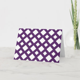 Lila Lattice on White Tack Kort
