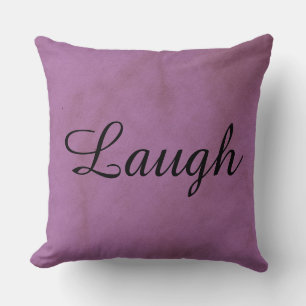 Lila Laugh Decorative Pillow Kudde