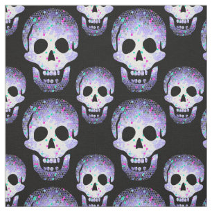 Lila Laughn Döskallar Cheeky Witch® Pagan Wiccan Tyg