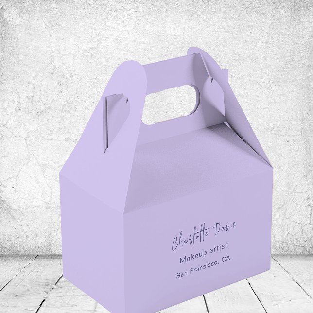 Lila lavendel affärs QR-kod Instagram Presentaskar (Skapare uppladdad)