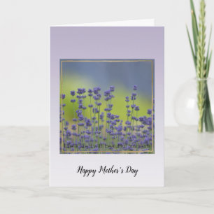 Lila Lavendel Blommor Vackra Ögonblick Kort