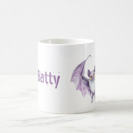 Lila Lavendel Fladdermus Kaffemugg