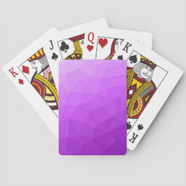 Lila lavendel gradient geometriskt nätmönster casinokort