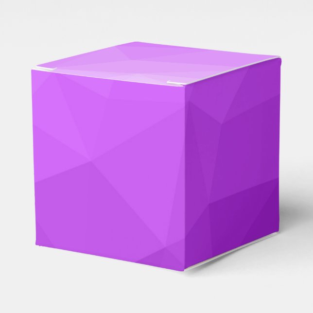 Lila lavendel gradient geometriskt nätmönster presentaskar (Framsidan Sidan)