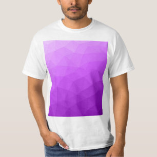 Lila lavendel gradient geometriskt nätmönster t shirt