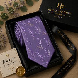 Lila Lavendel halsduk Slips