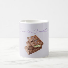 Lila Lavendel Pistagegrön Choklad Kaffemugg