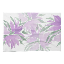 Lila Lavendel Vattenfärg Elegant Blommig