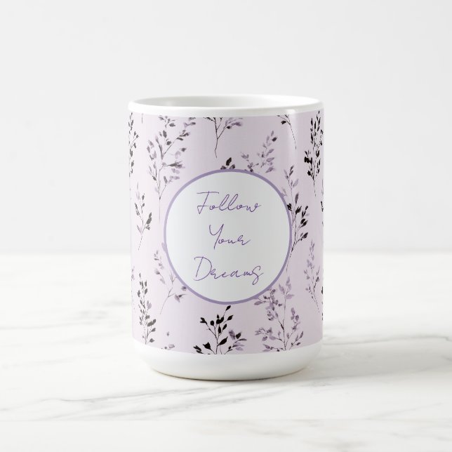 Lila Lavendelblommor   Kaffemugg (Center)