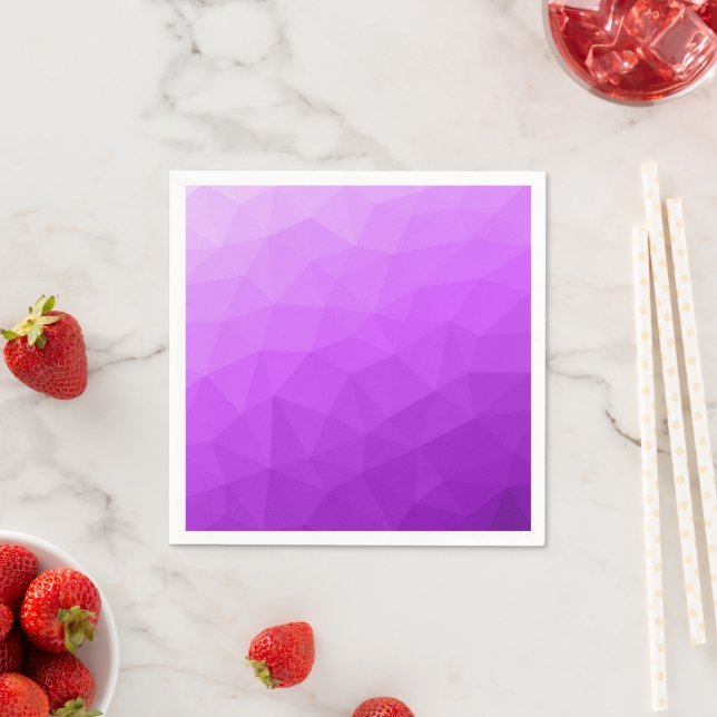 Lila lavendelgradient geometriskt nätmönster pappersservett (Insitu)