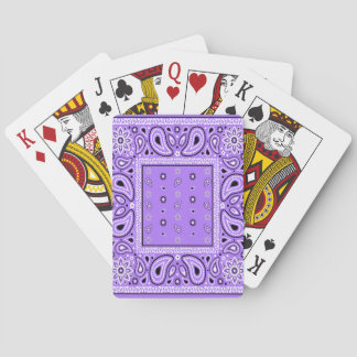 Lila Lavender Bandana Paisley Land Hip hop Co Casinokort