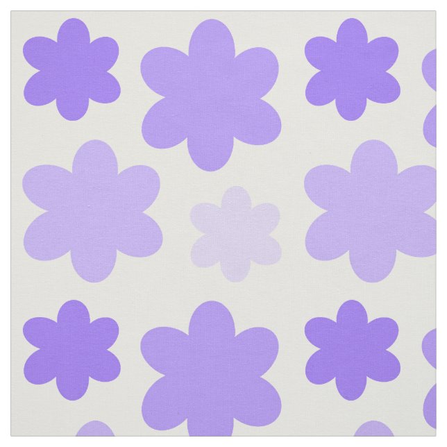 Lila Lavender Blommigt Flower Tyg (Provkarta)