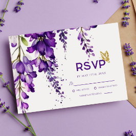Lila Lavender Blommigt Modern Boho Bröllop OSA
