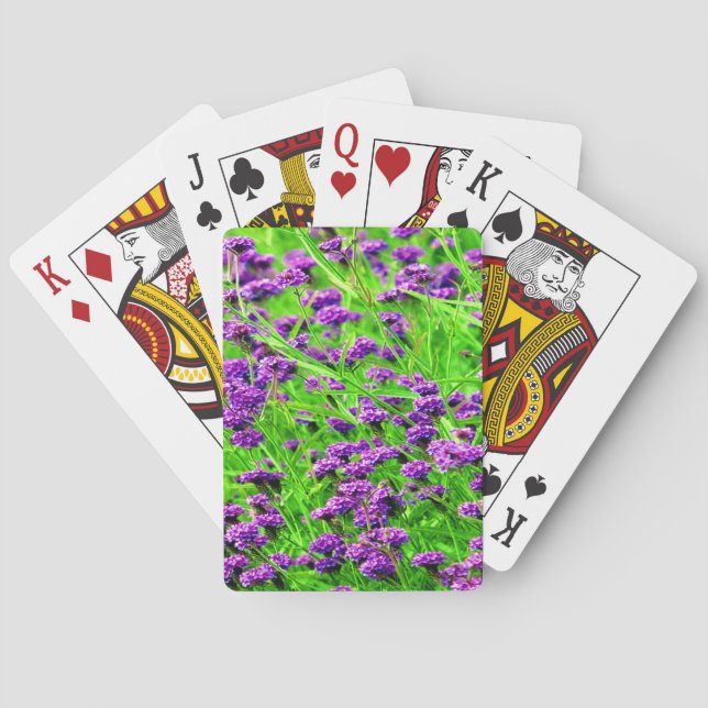 Lila_Lavender_Blooms,_ Spel Kort (Baksidan)