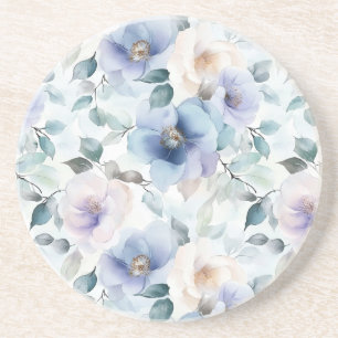 Lila Lavender Cream Flowers Underlägg