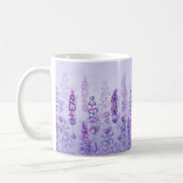 Lila Lavender Cute Aesthetic Watercolor Kaffemugg