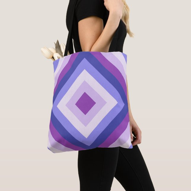 Lila Lavender Diamond Tygkasse (Närbild)