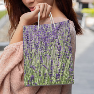 Lila Lavender Fält Blommigt