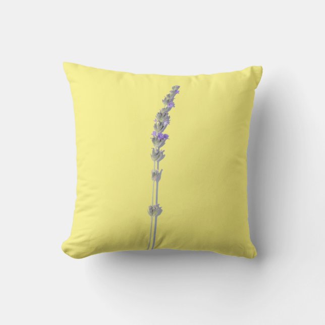 Lila Lavender Flower Dekorativ kudde Cushion (Framsida)