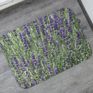 Lila Lavender Flowers Blommigt Badrumsmatta