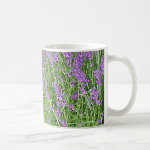 Lila Lavender Flowers-foto Kaffemugg