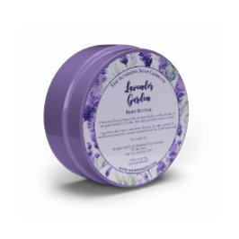 Lila Lavender Garden Cosmetics Burk etikett