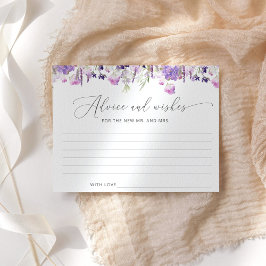 Lila Lavender möhippa råd och önskemål kort