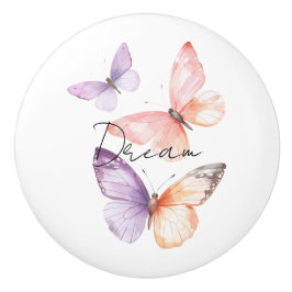 Lila Lavender Peach Butterflies Dream Knopp