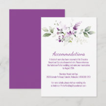 Lila Lavender Plant & Lila Enrum-kort