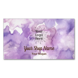 Lila Lavender Professionell Affärskort Magnet