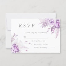 Lila Lavender Ro Elegant bröllop