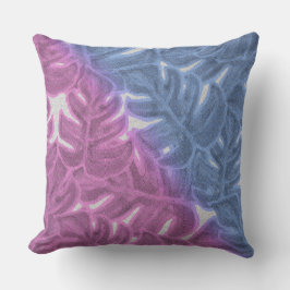 Lila lavender rosa blue Tropical Handflatan Kudde
