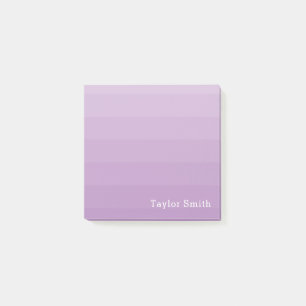 Lila Lavender Shades Youthful Text Namn Post-it Block