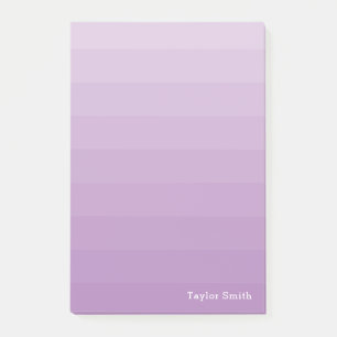 Lila Lavender Shades Youthful Text Namn Post-it Block