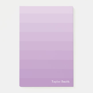 Lila Lavender Shades Youthful Text Namn Post-it Block