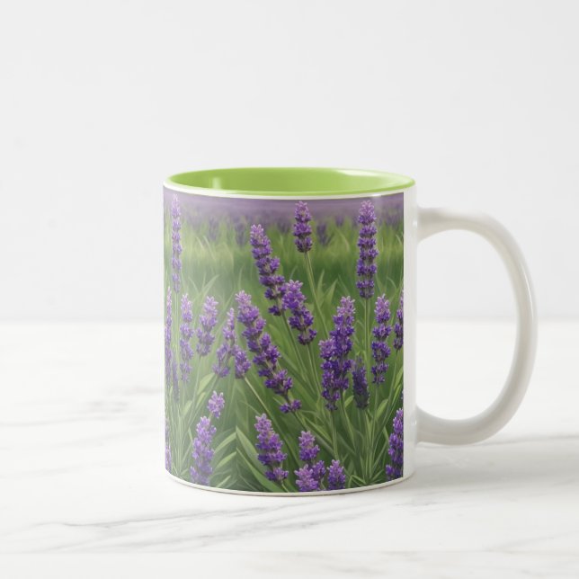 lila lavender Två-Tonad mugg (Höger)